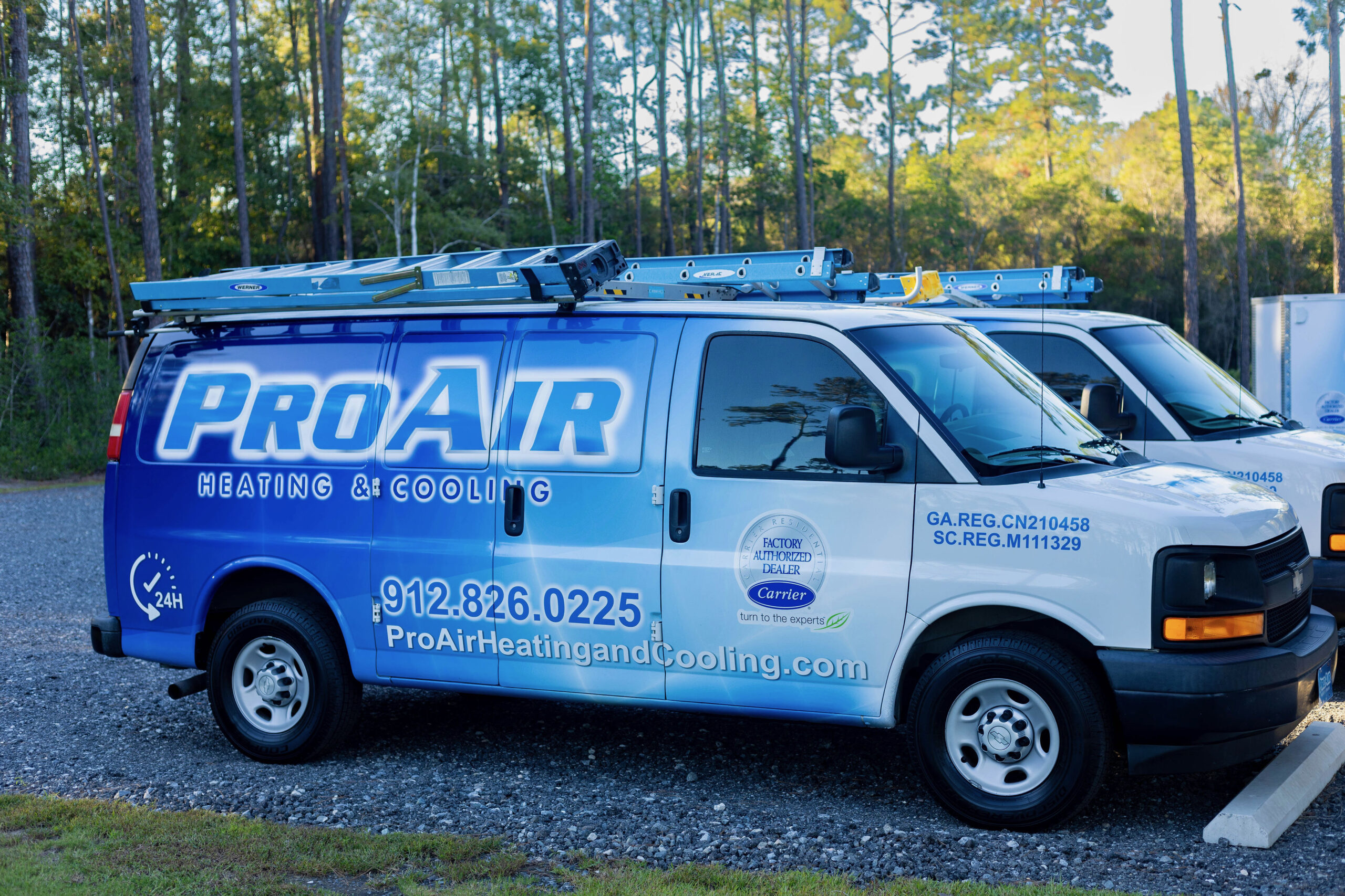Close up of a air conditioning system outside.